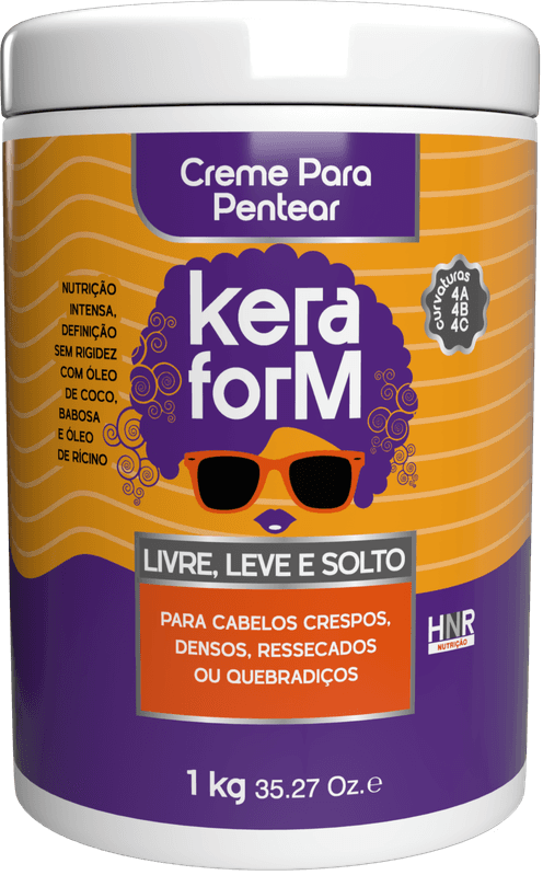Creme para Pentear Keraform Livre, Leve e Solto 1 kg
